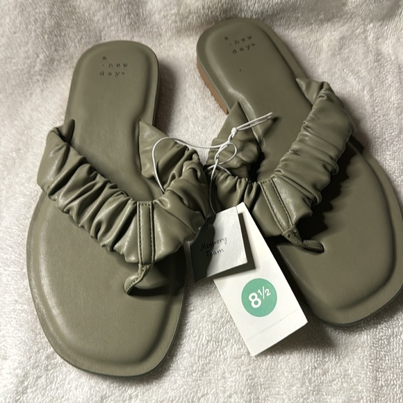 NWT A New Day. Sandal size 8 1/2 Memory foam.
Olive Green. Comfortable - Picture 2 of 5